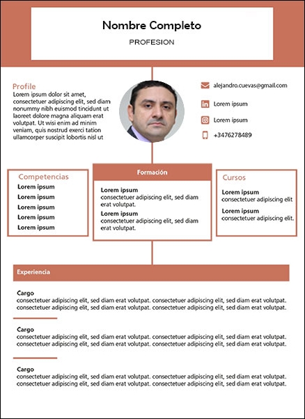 plantilla currículum administrativo